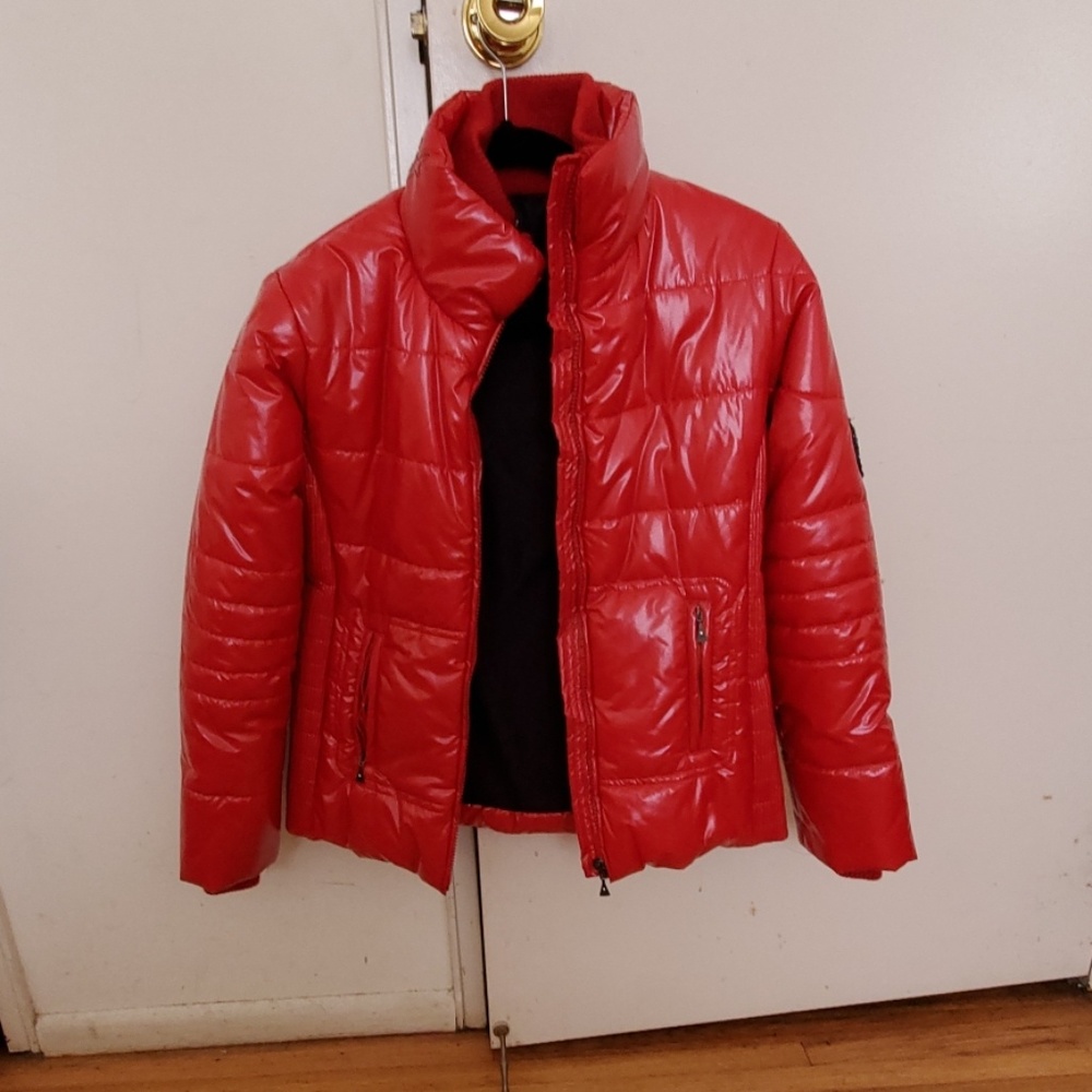 Red puffer kids jacket